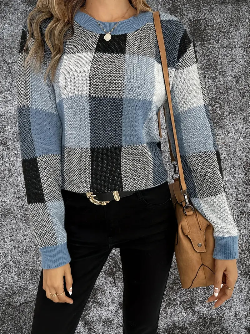 R&B | Karierter Pullover