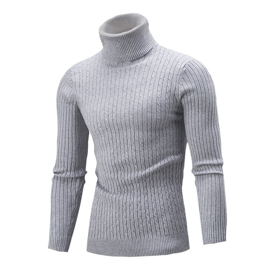 Herren Rollkragenpullover mit strukturierter Textur R&B