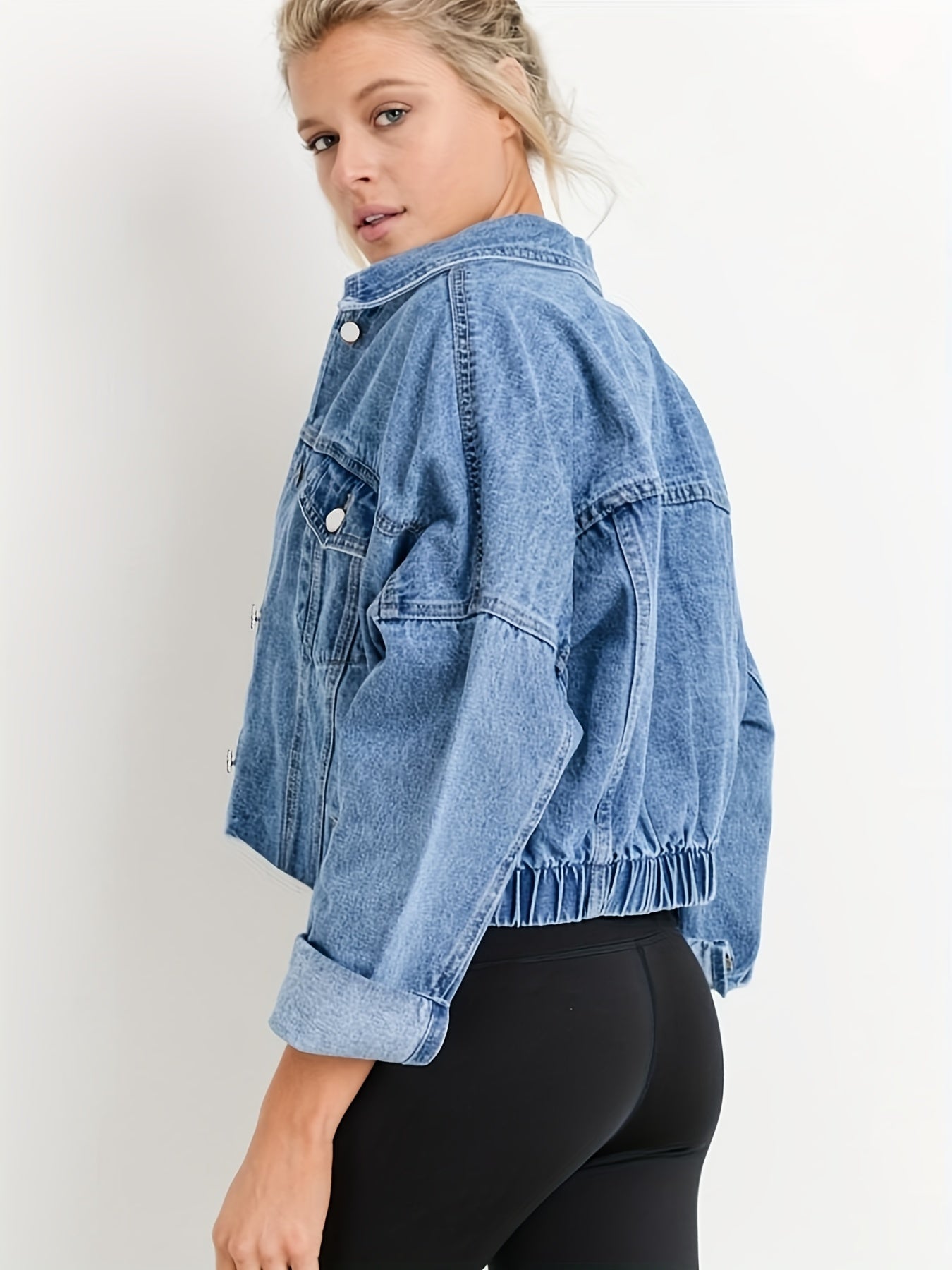 R&B | Jeansjacke mit Reverskragen für Den Herbst