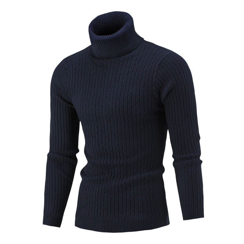 Herren Rollkragenpullover mit strukturierter Textur R&B