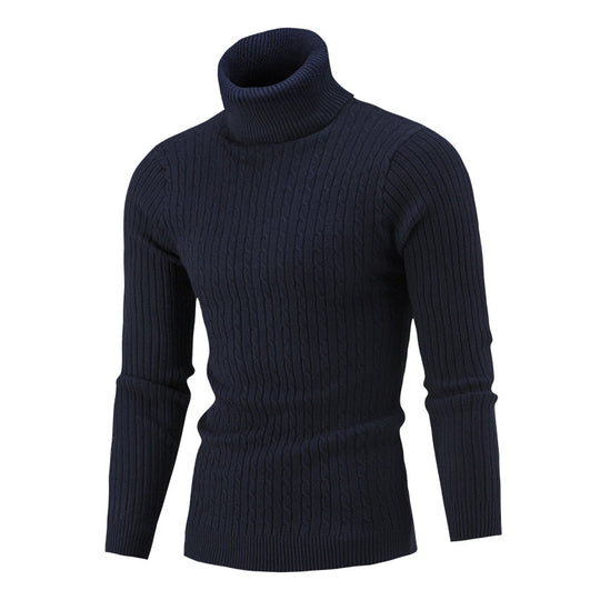 Herren Rollkragenpullover mit strukturierter Textur R&B