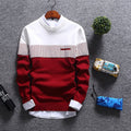 R&B | Pullover Wollmischung Regelmäßige Passform Rundhals Gestreift Mit Brusttasche