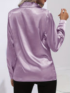 EB | Damen Elegante Satinbluse