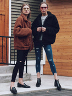Damen Kuschelige Fleecejacke mit Reißverschluss R&B
