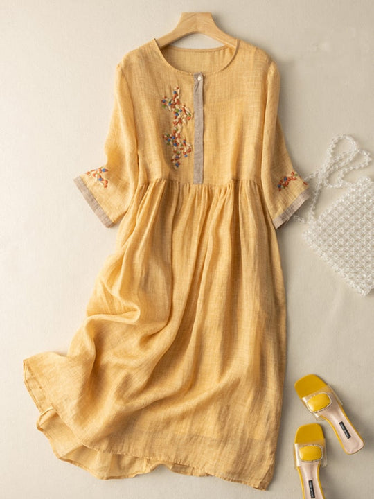 R&B | Besticktes Kleid aus Baumwolle