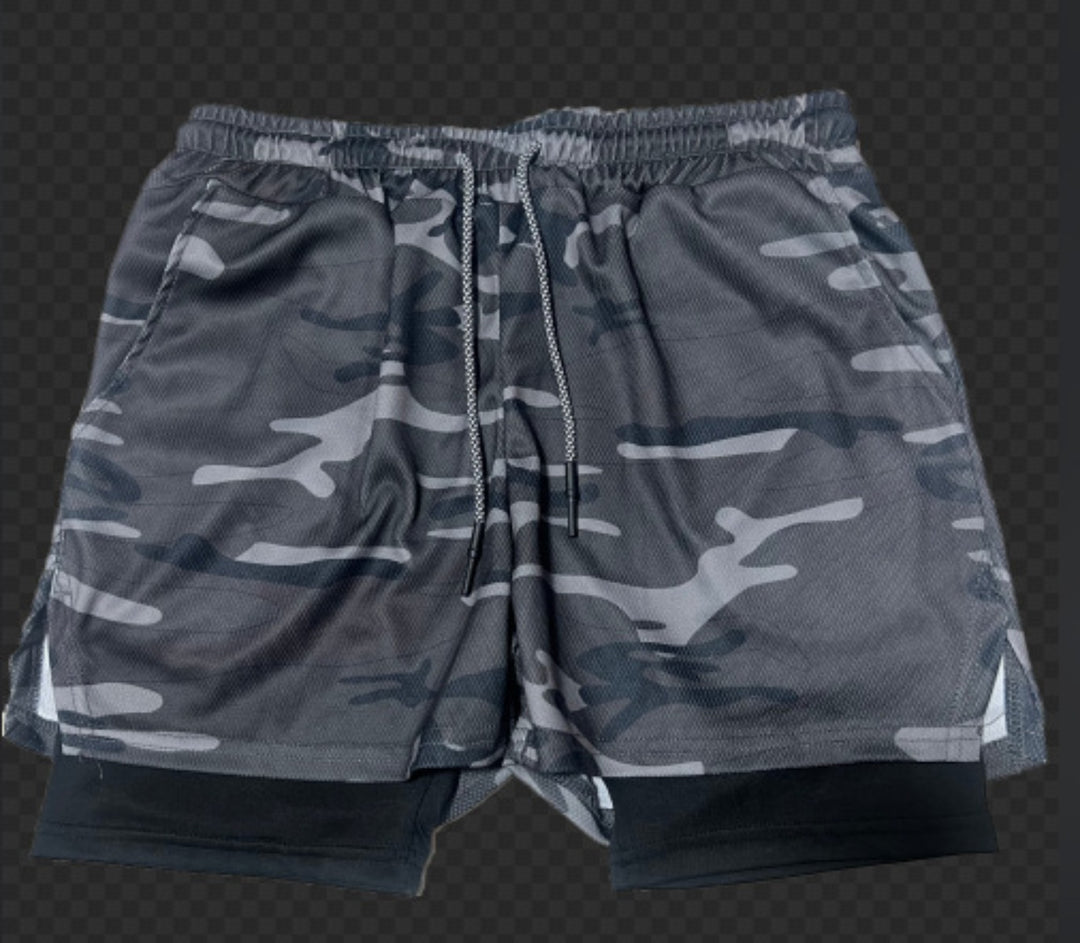 R&B | Atmungsaktive Doppel-Shorts für Männer