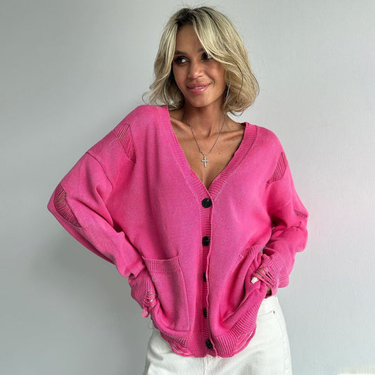R&B | Out-Strickjacke für Damen