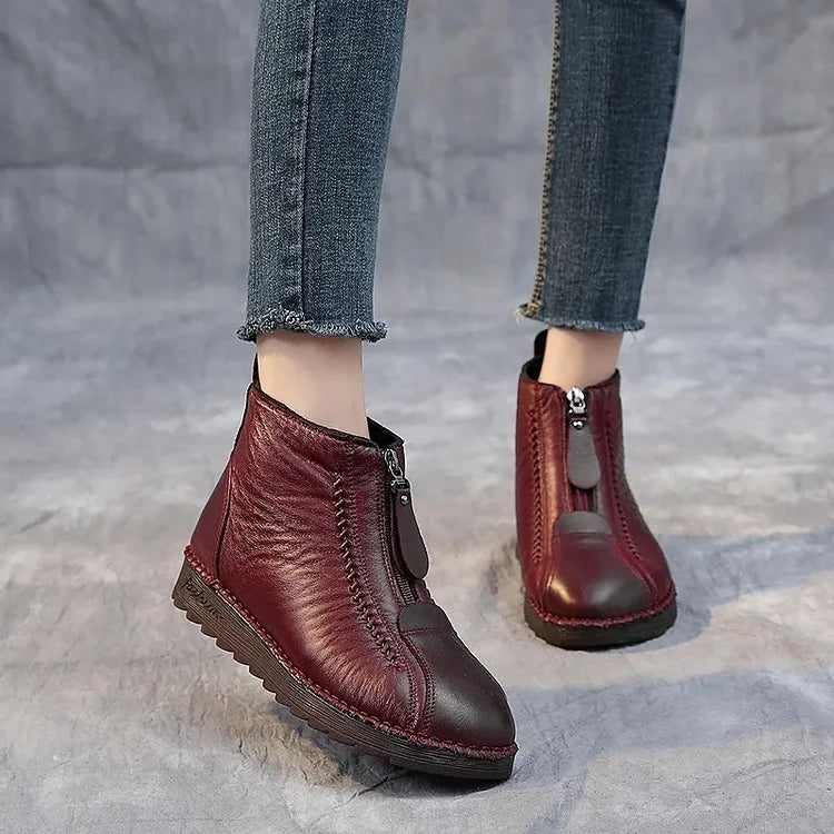 R&B | Damen Echtes Leder Rutschfeste Stiefeletten