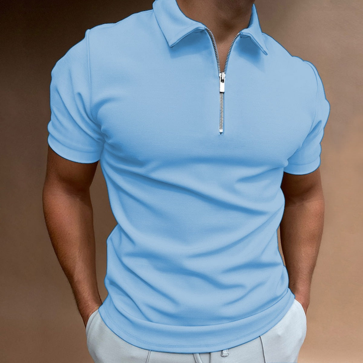 R&B | Kurzärmeliges Poloshirt mit Revers