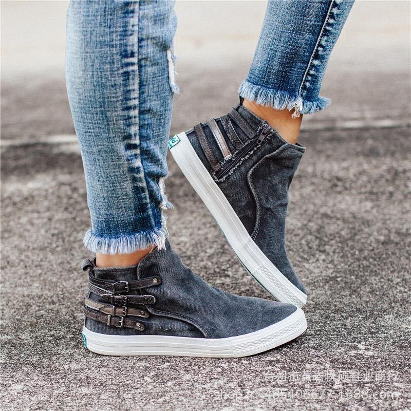 Bequeme Slip-On Canvas-Schuhe für Damen R&B