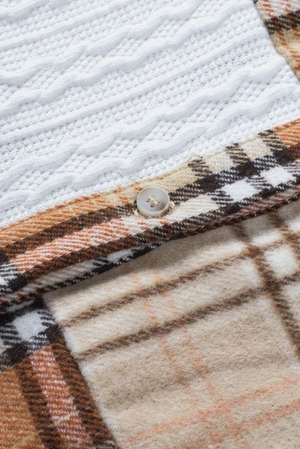 R&B | Gitterhemde mit Patchwork-details Baumwollmischung Perfekt für Layering