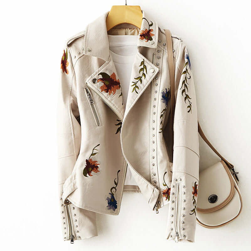 R&B | Damen Retro Blumenmuster Jacke