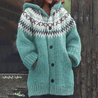 R&B | Warmer Strickcardigan mit Print