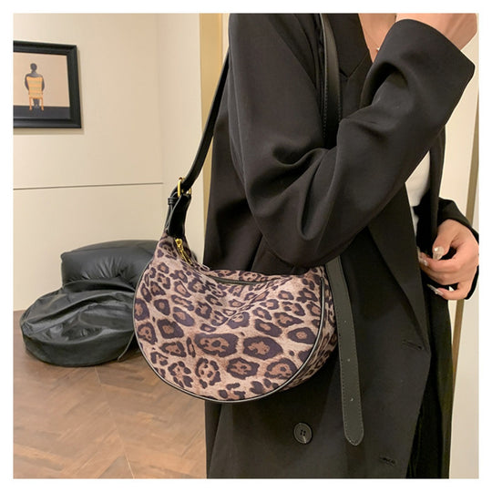 R&B | Vintage Umhängetasche mit Leopardenmuster