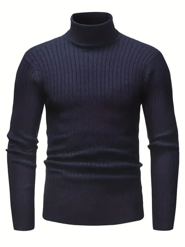 R&B - Strick Herren Rollkragenpullover