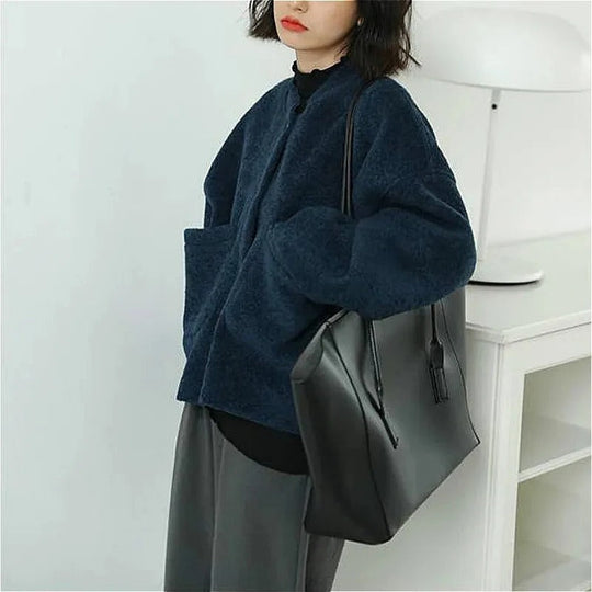 R&B | Flauschige Cardigan Jacke