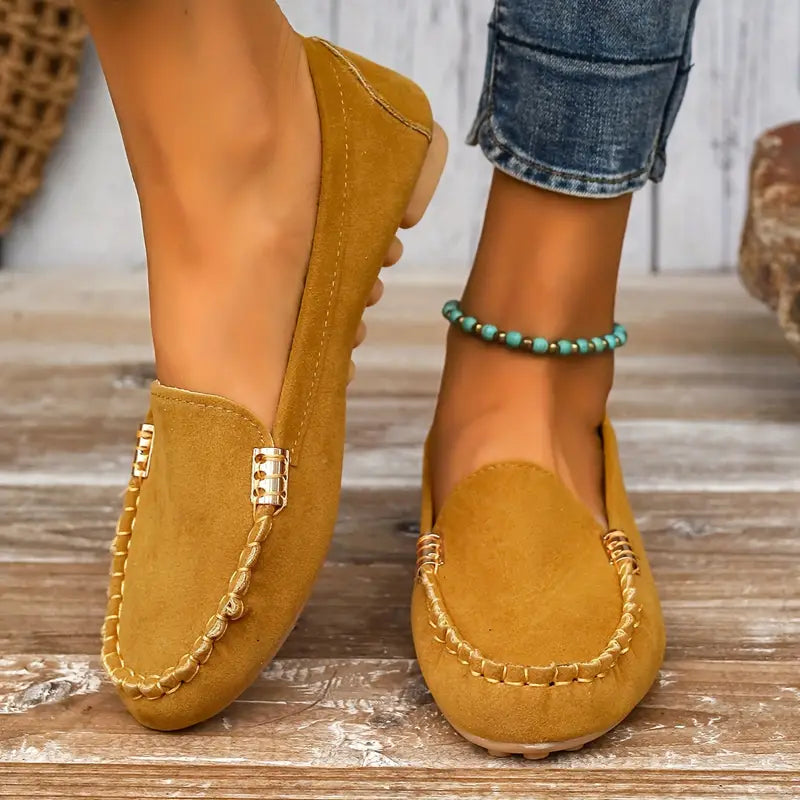 Lars Leichtgewicht Wildlederschuhe mit rutschfester flacher Sohle R&B