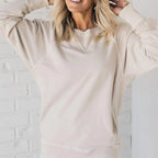 R&B | Gerippter Pullover mit Taschen