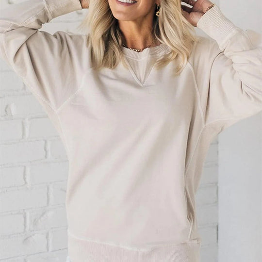 R&B | Gerippter Pullover mit Taschen