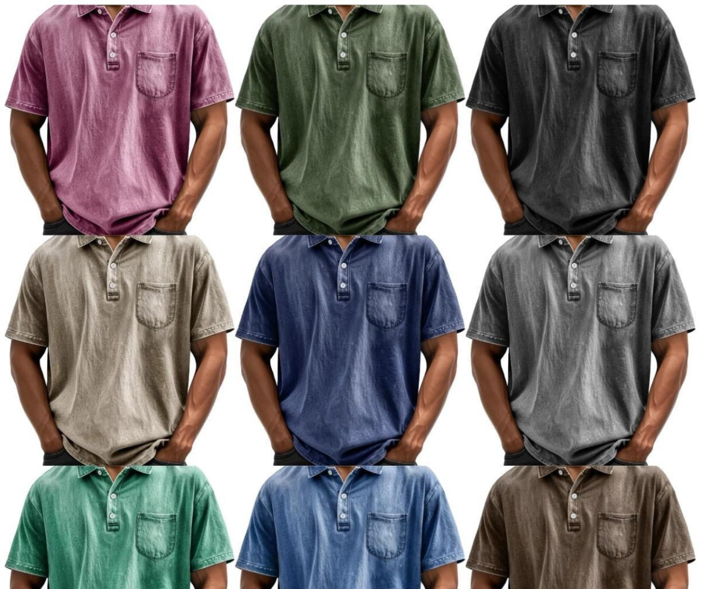 R&B | Button-Down-Hemd mit Revers