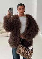 R&B | Shaggy Kunstpelzjacke