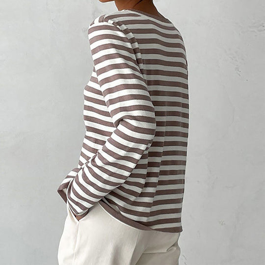 R&B | Gestreiftes T-Shirt Luxus Komfort Und Stil