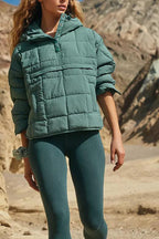 R&B | Farbe Kapuzenjacke Gepolstert Faltbare Gepolsterte Pullover Tasche Langarmjacke