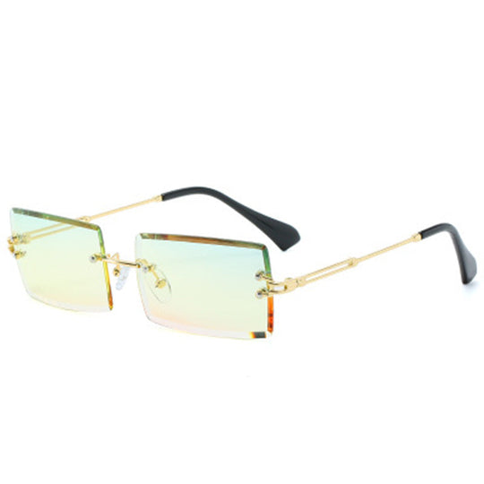 Heidi-Mode | Modische Rechteckige Sonnenbrille Im Retro Stil
