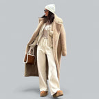 Damen Kunstfelljacke mit Teddy-Optik & Langer Passform | R&B