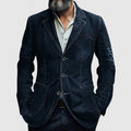 R&B | Lässiger Herbst Einzelreihe Denim Blazer für Herren