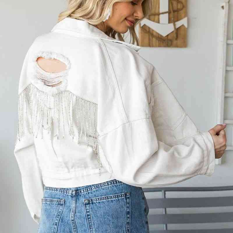 R&B | Zeitgenössische Denim Jacke mit Kragen