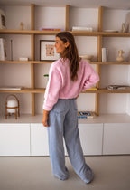 R&B | Schicker Pink Gesteppter Cardigan für Geschichtete Looks