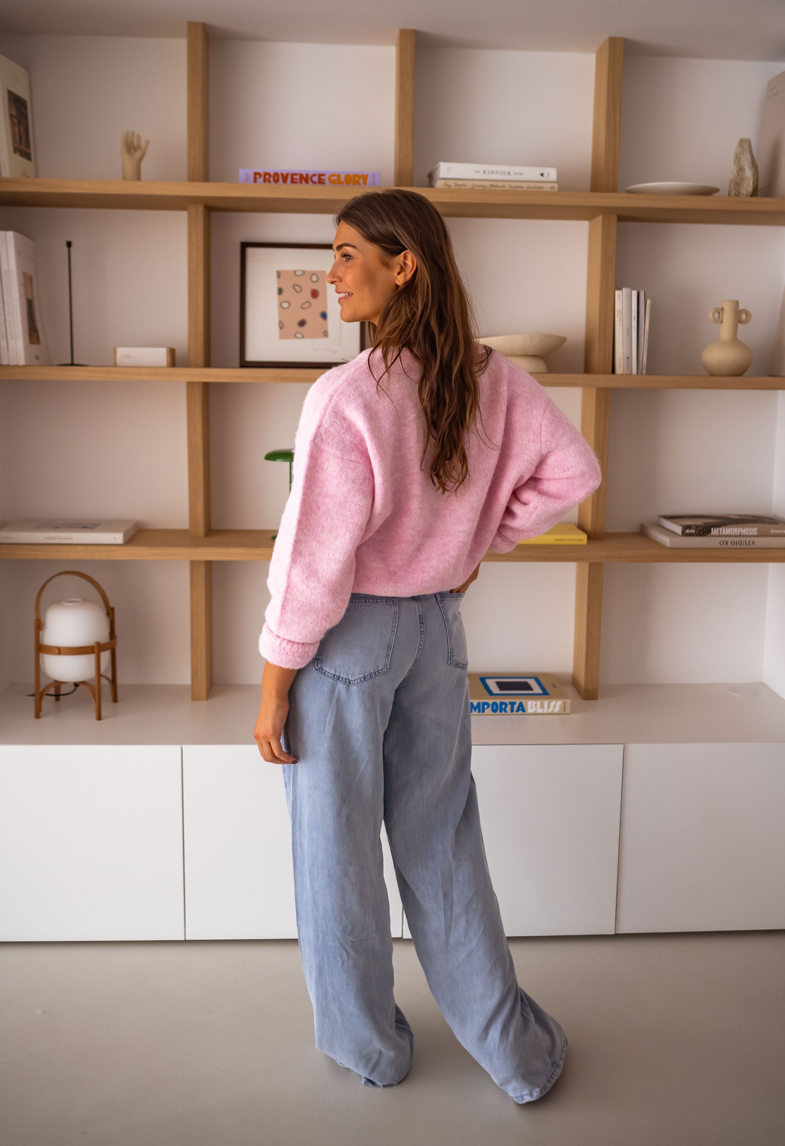 R&B | Schicker Pink Gesteppter Cardigan für Geschichtete Looks