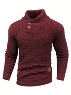 R&B | Strickpullover mit Geflochtenem Muster Klassisch und Bequem Perfekt für Den Alltag