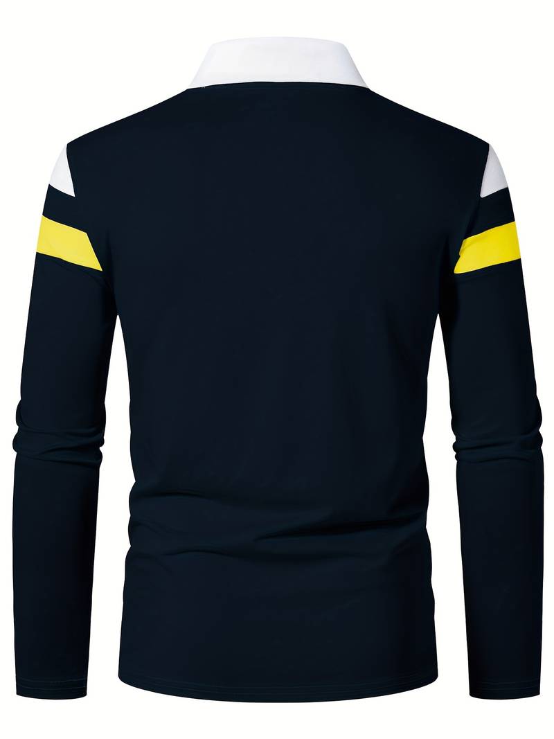 EB – langärmliges poloshirt mit reißverschluss