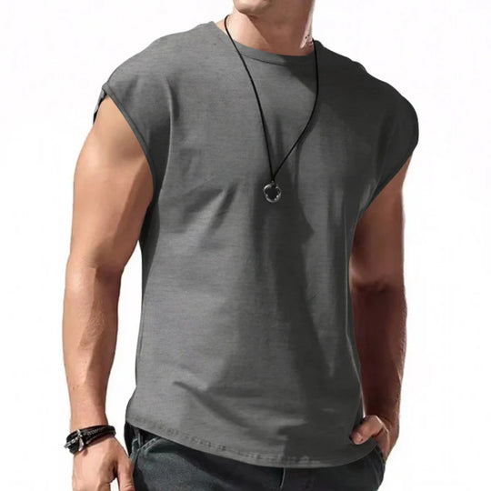 R&B | Einfarbiges Weste-T-Shirt