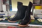 Halbhohe Vintage-Lederstiefel Für Damen R&B
