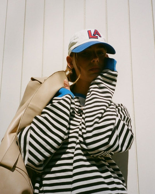 R&B | Übergroßer Gestreifter Pullover