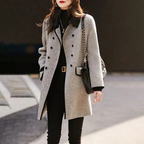 R&B | Stylischer Zweireihiger Trenchcoat für Damen Modern