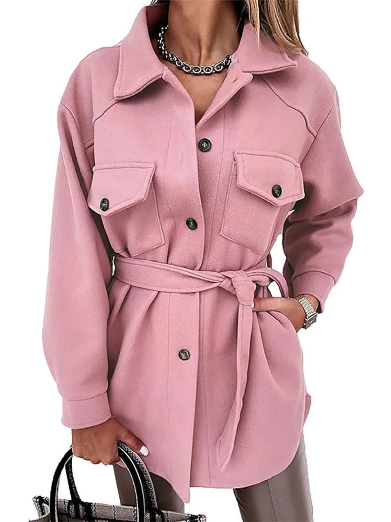 R&B | Sommerjacke Leichtes Woll Langjacke