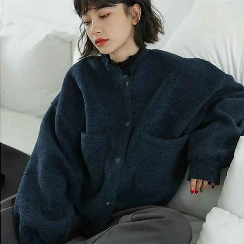R&B | Flauschige Cardigan Jacke