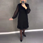 R&B | Kleid mit Langen Ärmeln und Punkten
