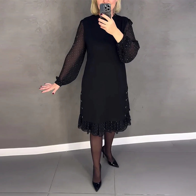 R&B | Kleid mit Langen Ärmeln und Punkten