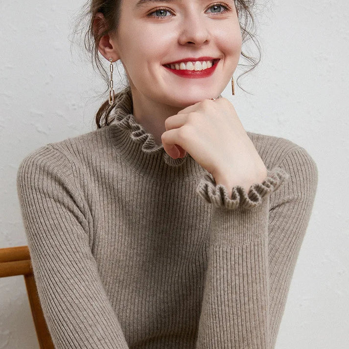 Pullover für Damen mit Rollkragen