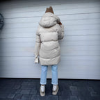 R&B | Elegante, gepolsterte Parkajacke für Frauen