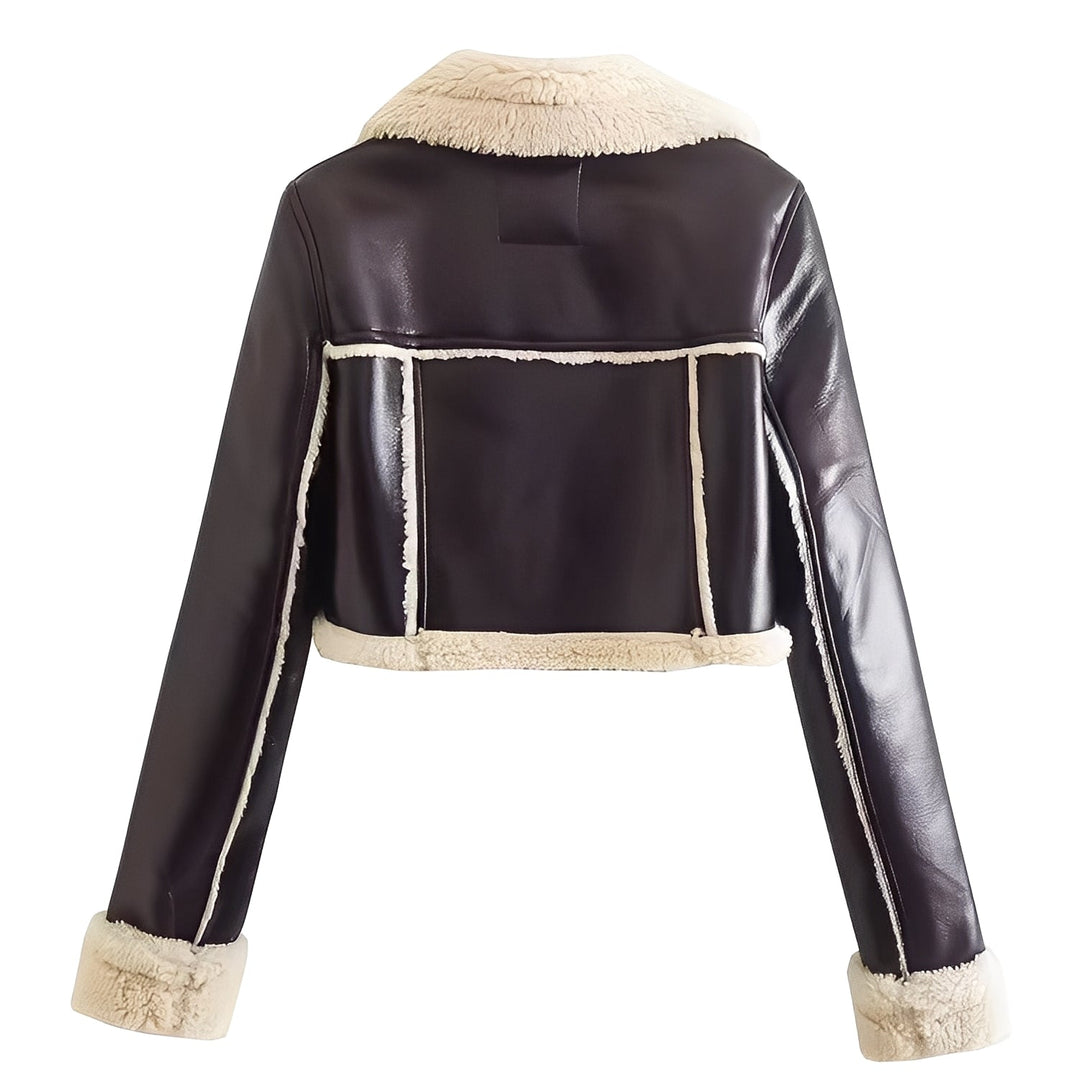 R&B | Damenlederjacke mit Wollfutter für Wärme