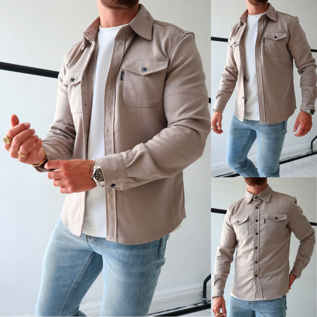 R&B | Premium-Jacke mit Knopfverschluss für Herren Stylische und Bequeme Jacke