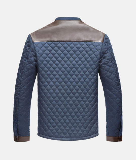 R&B | Herren Knopfleiste Steppjacke
