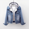 R&B | Stilvolle Jeansjacke mit abnehmbarer Kapuze für Frauen