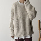 R&B | Übergroßer Strickpullover mit Tasche